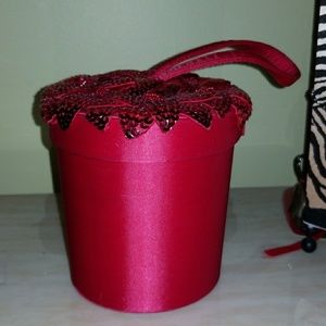 Bloomingdales Clutch - Red Strawberry Top